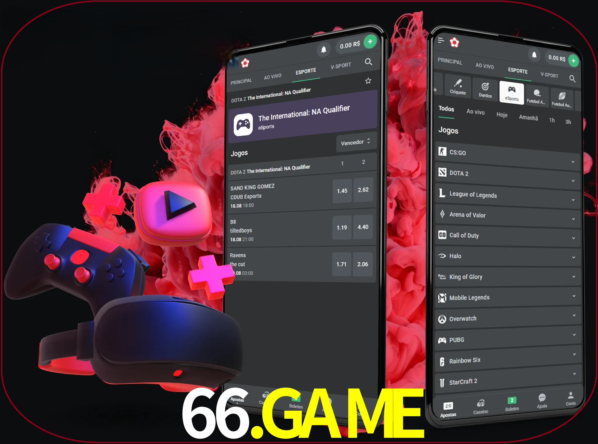 Para ter a aplicação móvel 66.game no seu smartphone, basta descarregar o ficheiro apk e seguir as instruções.