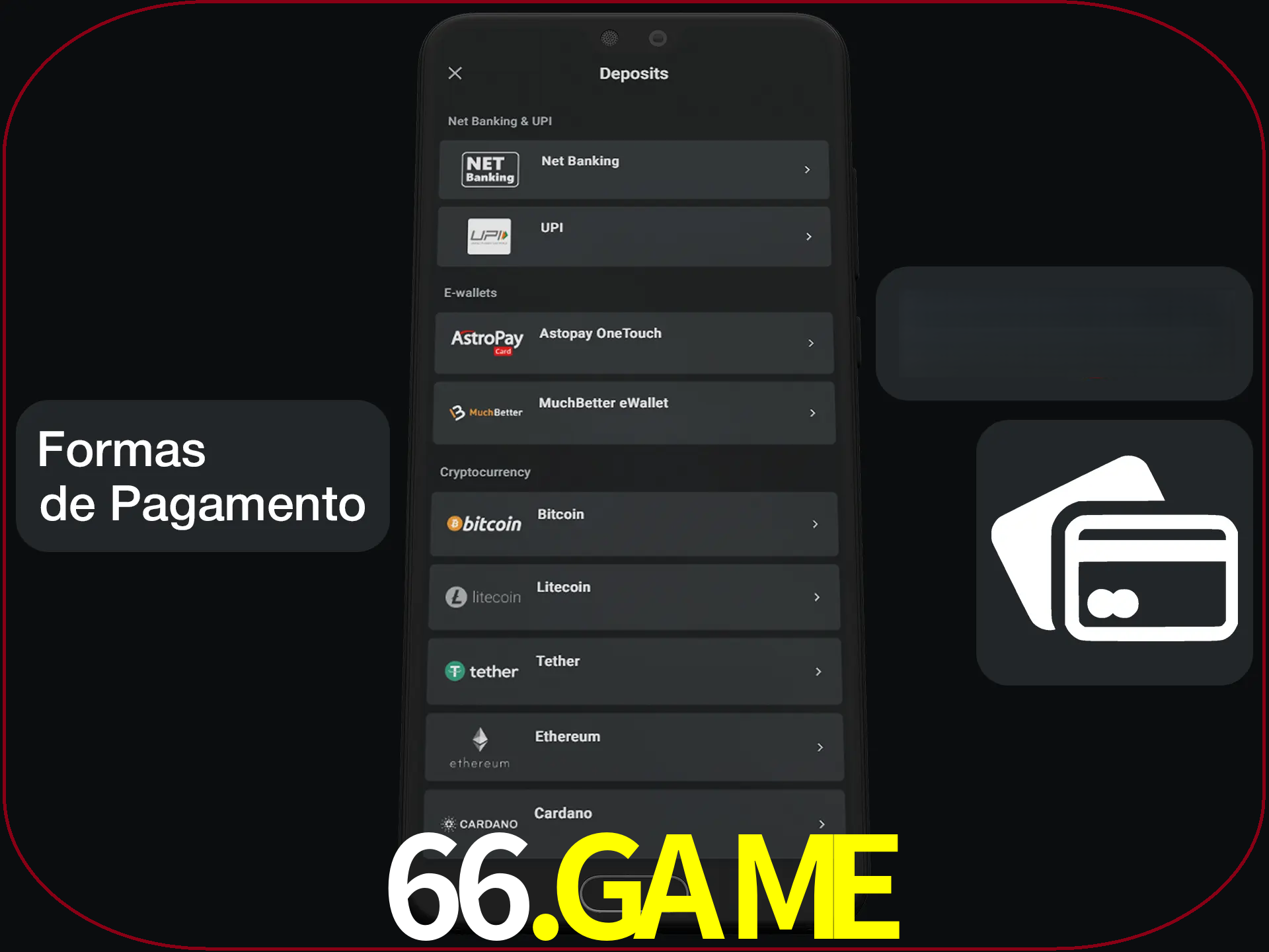 Escolha a forma de pagamento de sua preferência.