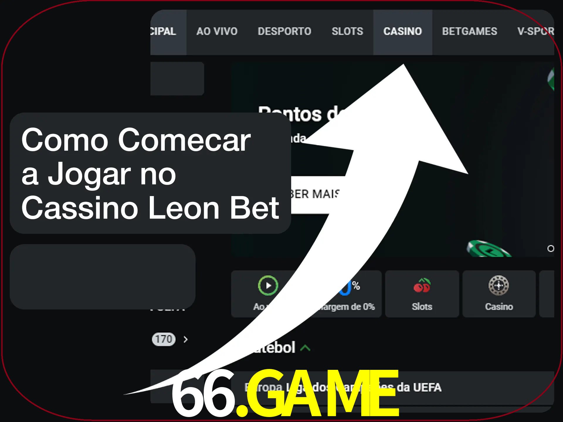 Comece sua viagem de cassino com um clique.