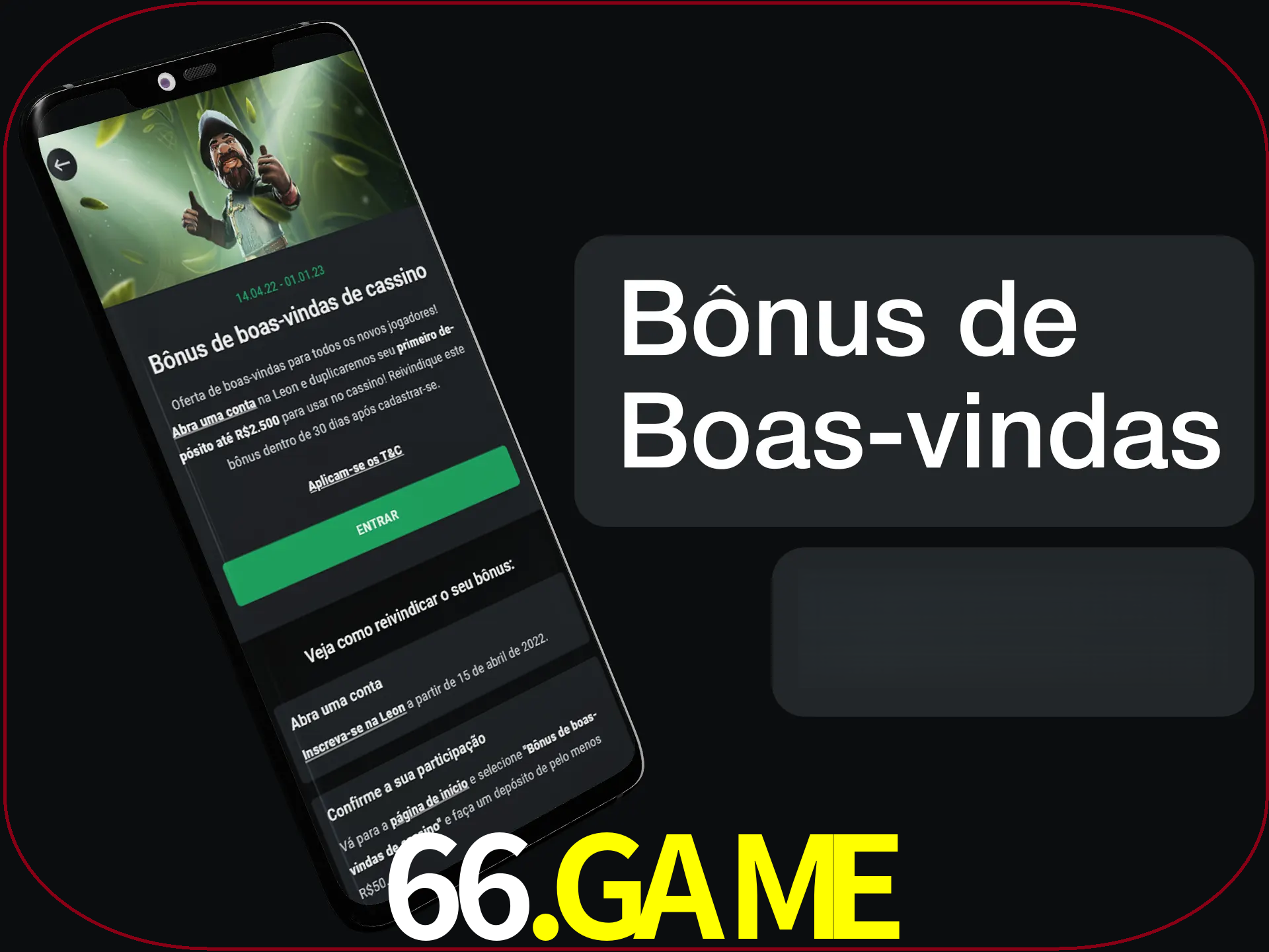 Não se esqueça de usar o bônus de boas-vindas.